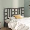 Bed Headboard Grey 166x4x100 cm Solid Wood Pine Colour grey Size 166 x 100 cm Quantity in Package 1 