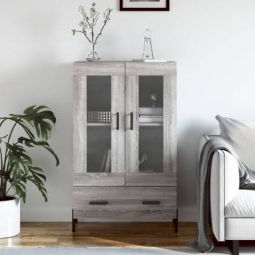 Stylish Highboard Grey Sonoma - Modern Engineered Wood Design