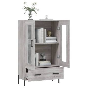 Stylish Highboard Grey Sonoma - Modern Engineered Wood Design