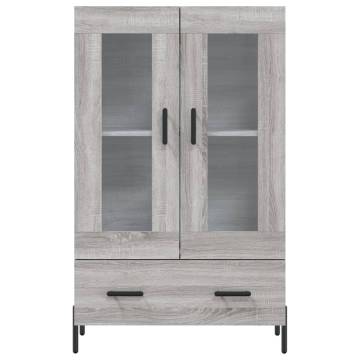 Stylish Highboard Grey Sonoma - Modern Engineered Wood Design