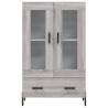 Stylish Highboard Grey Sonoma - Modern Engineered Wood Design