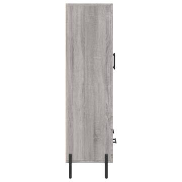 Stylish Highboard Grey Sonoma - Modern Engineered Wood Design