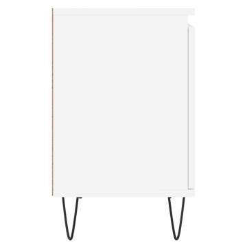 Elegant White Bedside Cabinets - 2 pcs, 40x30x50 cm