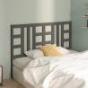 Stylish Grey Bed Headboard - Solid Wood Pine | HipoMarket