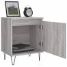 Elegant Grey Sonoma Bedside Cabinets - 2 pcs, 40x30x50 cm