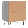 Elegant Grey Sonoma Bedside Cabinets - 2 pcs, 40x30x50 cm