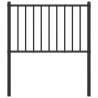 Metal Headboard Black 75 cm - Stylish & Sturdy Design