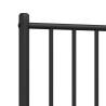 Metal Headboard Black 75 cm - Stylish & Sturdy Design