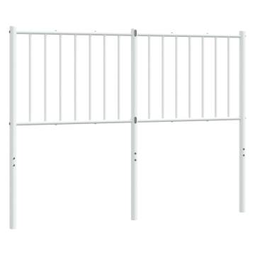 Stylish Metal Headboard White 120 cm - Hipomarket UK