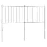 Stylish Metal Headboard White 120 cm - Hipomarket UK