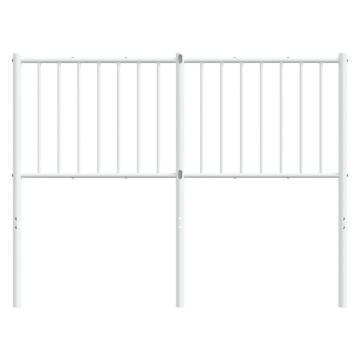 Stylish Metal Headboard White 120 cm - Hipomarket UK