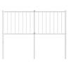 Stylish Metal Headboard White 120 cm - Hipomarket UK