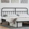 Metal Headboard Black 200 cm Colour black Size 200 cm Quantity in Package 1 