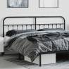 Stylish Black Metal Headboard 200 cm - Robust & Elegant