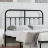 Metal Headboard Black 120 cm Colour black Size 120 cm Quantity in Package 1 