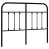 Stylish Black Metal Headboard 120 cm for Your Bedroom