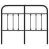 Stylish Black Metal Headboard 120 cm for Your Bedroom