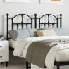 Metal Headboard Black 120 cm Colour black Size 120 cm Quantity in Package 1 