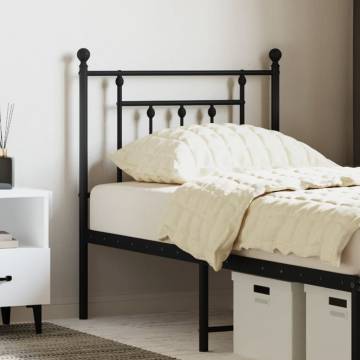 Black Metal Headboard - Stylish & Sturdy Design | HipoMarket