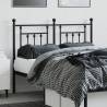 Stylish Metal Headboard Black 120 cm | Hipomarket UK