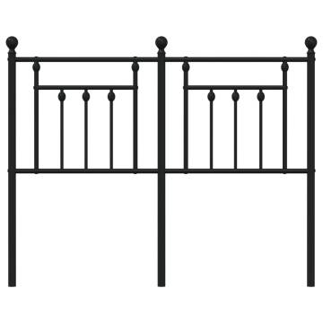 Stylish Metal Headboard Black 120 cm | Hipomarket UK