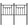 Stylish Metal Headboard Black 120 cm | Hipomarket UK