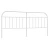 Stylish Metal Headboard White 200 cm | Hipomarket