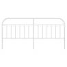 Stylish Metal Headboard White 200 cm | Hipomarket