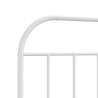 Stylish Metal Headboard White 200 cm | Hipomarket