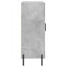 Stylish Concrete Grey Sideboard | 69.5x34x90 cm Engineered Wood