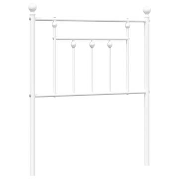 Stylish Metal Headboard White 75 cm | Hipo Market