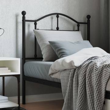 Metal Headboard Black 80 cm | Stylish Bedroom Decor