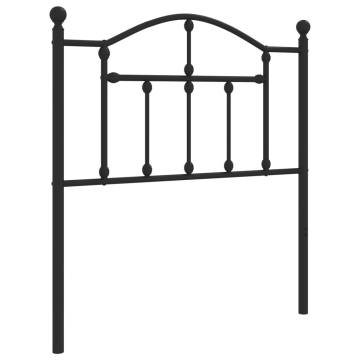 Metal Headboard Black 80 cm | Stylish Bedroom Decor