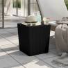 Garden Table with Removable Lid Black Polypropylene Colour black Quantity in Package 1 