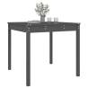 Garden Table Grey - Solid Pine Wood 82.5x82.5x76 cm