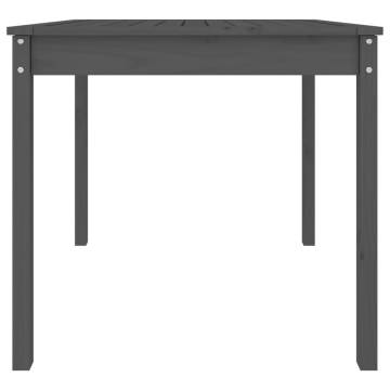 Garden Table Grey - Solid Pine Wood 82.5x82.5x76 cm