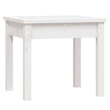 White Solid Wood Garden Bench - 50x44x45 cm | HipoMarket