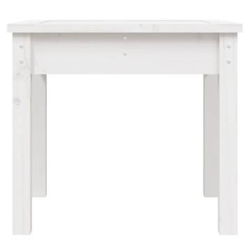 White Solid Wood Garden Bench - 50x44x45 cm | HipoMarket