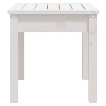 White Solid Wood Garden Bench - 50x44x45 cm | HipoMarket