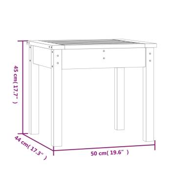 White Solid Wood Garden Bench - 50x44x45 cm | HipoMarket