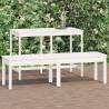 2-Seater Garden Bench White 159.5x44x45 cm Solid Wood Pine Colour white pine Size 159.5 x 44 x 45 cm Quantity in Package 1 Number of 