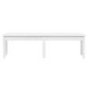 Classic 2-Seater Garden Bench - White Solid Pine | HipoMarket