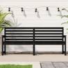 Garden Bench Black 203.5x48x91.5 cm Solid Wood Pine Colour black pine Size 203.5 x 48 x 91.5 cm Quantity in Package 1 Number of 