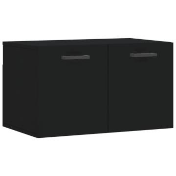 Stylish Wall Cabinet Black - 60x36.5x35 cm | HipoMarket