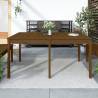 Garden Table Honey Brown 159.5x82.5x76 cm Solid Wood Pine Colour honey brown pine Size 159.5 x 82.5 x 76 cm Quantity in Package 1 