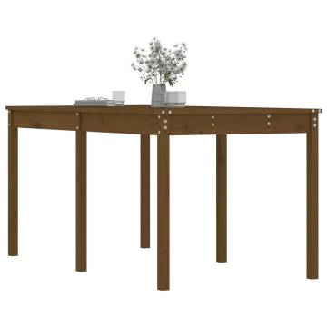 Honey Brown Garden Table - 159.5x82.5 cm Solid Pine Wood