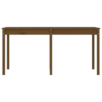 Honey Brown Garden Table - 159.5x82.5 cm Solid Pine Wood