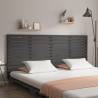 Wall Headboard Grey 206x3x91.5 cm Solid Wood Pine Colour grey Size 206 x 91.5 cm Quantity in Package 1 