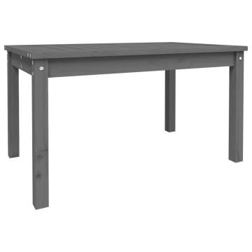 Garden Table Grey 82.5x50.5 cm - Solid Pine Wood Elegance