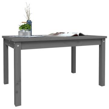 Garden Table Grey 82.5x50.5 cm - Solid Pine Wood Elegance